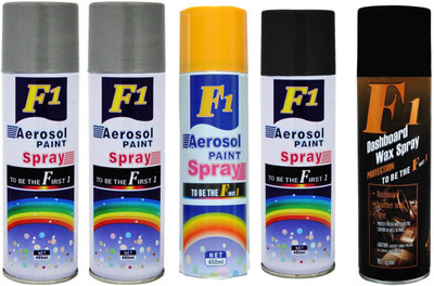 F1 MULTICOLOR Spray Paint 450 ml(Pack of 5)