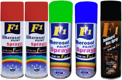 

F1 MULTICOLOR Spray Paint 450 ml(Pack of 5)