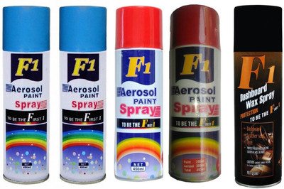 

F1 MULTICOLOR Spray Paint 450 ml(Pack of 5)