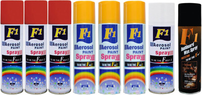 

F1 Spray Paint Multicolor Spray Paint 450 ml(Pack of 8)