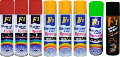 

F1 Spray Paint Multicolor Spray Paint 450 ml(Pack of 8)