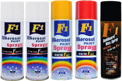 

F1 MULTICOLOR Spray Paint 450 ml(Pack of 5)