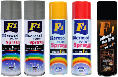 

F1 MULTICOLOR Spray Paint 450 ml(Pack of 5)