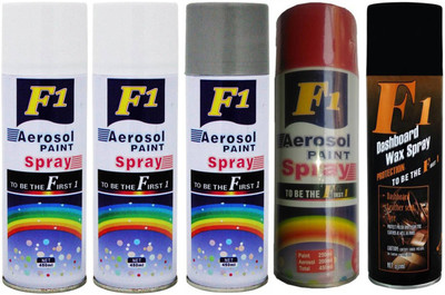F1 MULTICOLOR Spray Paint 450 ml(Pack of 5)
