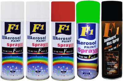 F1 MULTICOLOR Spray Paint 450 ml(Pack of 5)