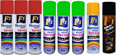 

F1 Spray Paint Multicolor Spray Paint 450 ml(Pack of 8)