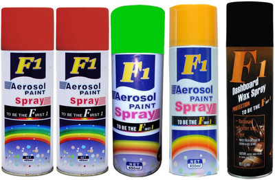 

F1 MULTICOLOR Spray Paint 450 ml(Pack of 5)