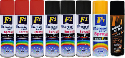 

F1 Spray Paint Multicolor Spray Paint 450 ml(Pack of 8)