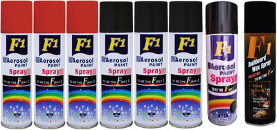 F1 Spray Paint Multicolor Spray Paint 450 ml(Pack of 8)