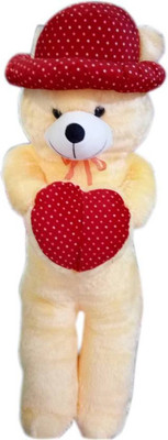 

Samayra Toys Super Large Teddy bear with cap 5 Feet - 15(butter)