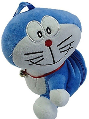 

Tako bell Cute doraemon Soft Toy with bag For Kids.....medium size - 18 cm(Blue)