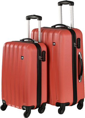 

Nasher Miles Zurich Pink Abs Hardsided Set Of 2 Luggage Set(55 & 65 Cm) Check-in Luggage -  inch(Pink