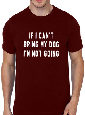 SUPREMO Printed Men Round Neck Maroon T-Shirt