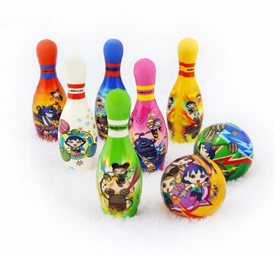 

Emob Indoor Bowling Sports Set Learning Toy with Multicolor Bowling Pins and Balls for Kids Bowling