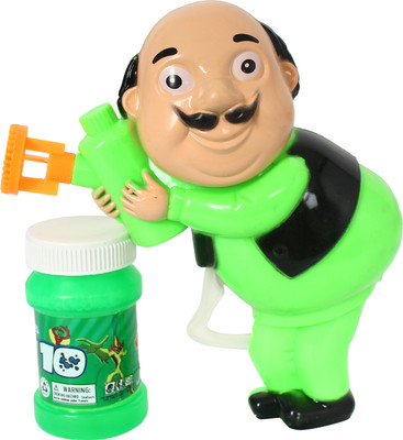 

Anvi ANG Motu Patlu Hand Pressing Bubble Shooter toys Gun for kids(Green)