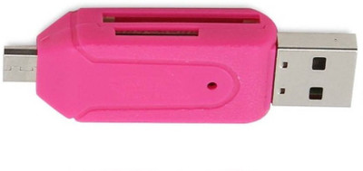 BB4 USB 2.0 + Micro USB OTG SD T-Flash Adapter for Cell Phones PC Card Reader USB Adapter(Multicolor) available at flipkart for Rs.199