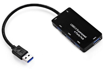 

ReTrack USB-3.0 Super Speed 4-Port USB Hub(Black)