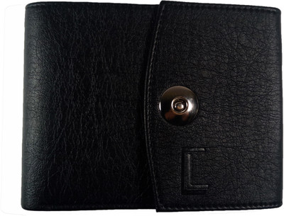 

craft n life Men Black Artificial Leather Wallet(6 Card Slots)