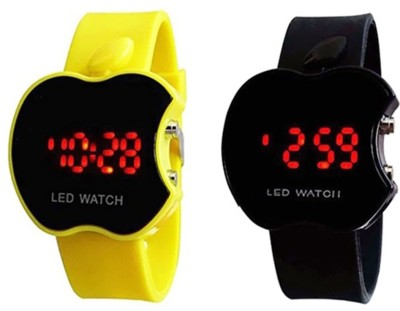 SS Traders -Cute Yellow and Black apple Shaped Digital watches for Kids,Good Gift Watch  - For Boys & Girls   Watches  (SS Traders)