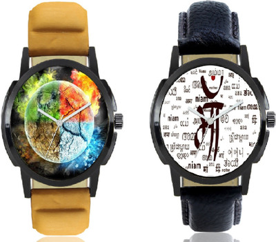

PMAX MULTI COLOR DIAL AND MAA DIAL COLLECTION LEATHER STRAP WATCH Watch - For Men