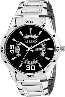 Abrexo Abx0137-Black Gents Exclusive Free Style Design Day and date Series Watch  - For Men   Watches  (Abrexo)