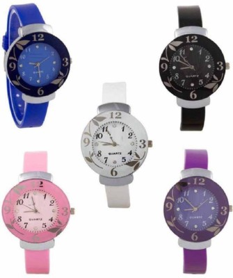 Ismart Glory 5 pack of multi flawer watch Combo for -girld Watch  - For Girls   Watches  (Ismart)