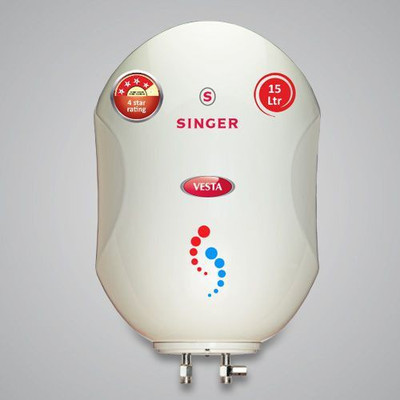 

Singer 15 L Storage Water Geyser(White, VESTA)