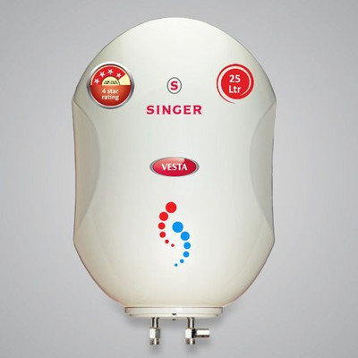 Singer 25 L Storage Water Geyser(White, VESTA)