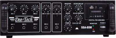 

Dee Tech SSA-80 M 80 W AV Power Amplifier(Black)