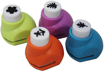 

Ascend Store Ascend Store™ Paper Craft Punch Set of 4 Assorted Cut Designs (All Different Designs) for Greeting Card, Border Making and other Craft Projects