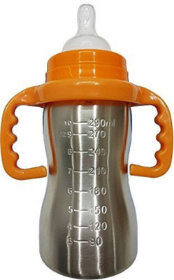 

N&M 290 ML Stainless Steel Baby Feeding Bottle - Orange - 290 ml(Orange)