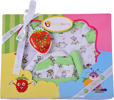 

Momsyard 6 PC New Born Gift Set Green(Green)