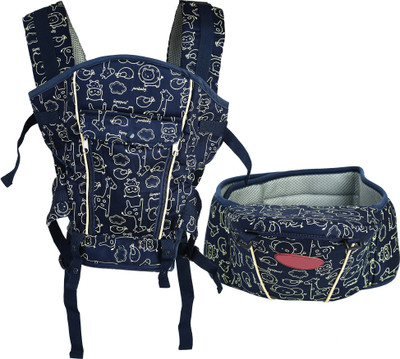 

Kiwi 4 in 1 Baby Carrier with Hip Seat Baby Carrier(Blue, Front carry facing out)