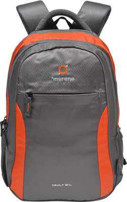 

Murano Grey Color 2 Compartment College 31 L Backpack(Grey)