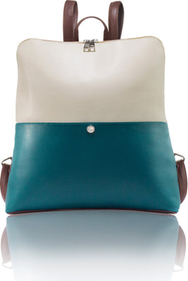 

The Ringmaster Teal Blue & Off White 10.17 L Backpack(Blue)