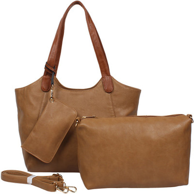 

Vajero Handbag with Wallet & Large Pouch Shoulder Bag(Beige, 5 L)