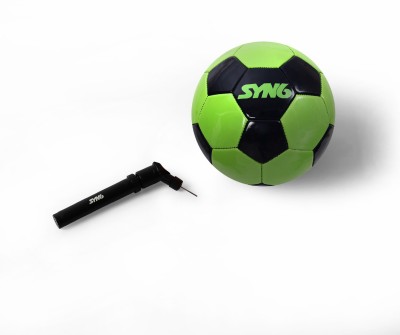 

SYN6 Football 1500M With Pump, Size 4, Green Super Glossy Micro PVC Football - Size: 5(Pack of 1, Green)