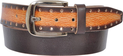 

HAQQI Men Casual Brown Genuine Leather Belt