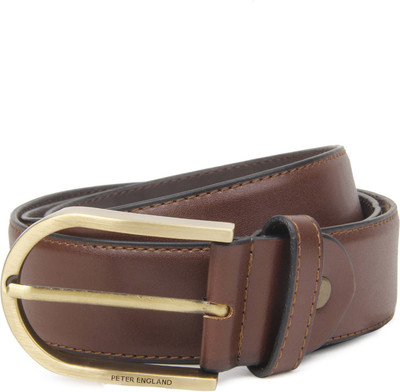 

Peter England Men Black Synthetic Belt