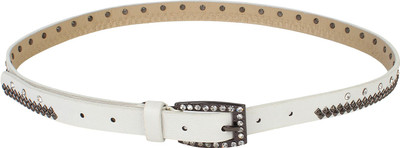 

styles creation Women Party White Artificial Leather Belt