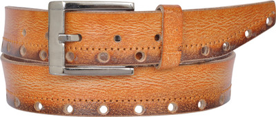

HAQQI Men Casual Tan Genuine Leather Belt