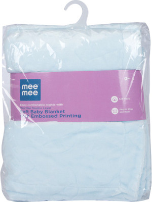 

MeeMee Plain  Blanket(Cotton, Blue