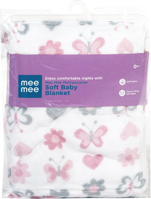

MeeMee Printed  Blanket(Cotton, Grey