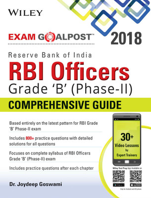 Wiley'S Reserve Bank of India (Rbi) Officers Grade 'B' Phase-II Exam Goalpost Comprehensive Guide(English, Paperback, unknown)