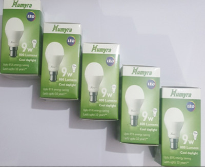

humyra 9 W Round B22 LED Bulb(White, Pack of 5)