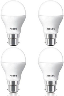 

Philips 4 W Round B22 LED Bulb(White, Pack of 4)