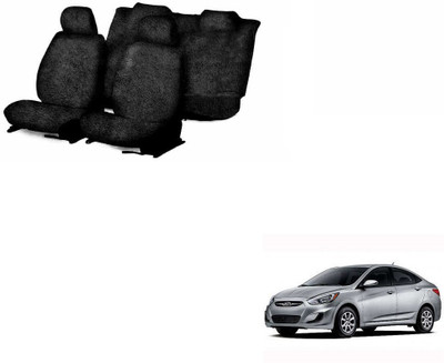 JMJW & SONS Cotton Car Seat Cover For Hyundai Accent(5 Seater)