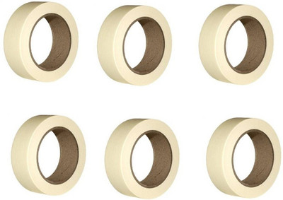 

Shreeji Decoration Single Sided Handheld Dispenser Tape Paper Cello Tapes (Manual)(Set of 6, Ivory(Cream))