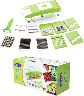 SS Famous 11 In 1 Vegetable & Fruits Cutter, Slicer, Dicer Grater, Peeler & Vegetable Grater & Slicer(11 In 1 Vegetable & Fruits Cutter, Slicer, Dicer Grater & Chopper, Peeler) SS Famous 11 In 1 Vegetable & Fruits Cutter, Slicer, Dicer Grater, Peeler & Vegetable Grater & Slicer(11 In 1 Vegetable & Fruits Cutter, Slicer, Dicer Grater & Chopper, Peeler)