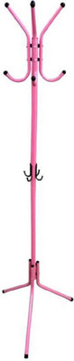 elegantshopping 100% Brand New & High Quality Wrought Iron Coat Rack Hanger Creative Fashion Bedroom for Hanging Clothes Shelves, Wrought Iron Racks Standing Coat Rack - Iron Floor Cloth Dryer Stand(Pink) available at flipkart for Rs.1650